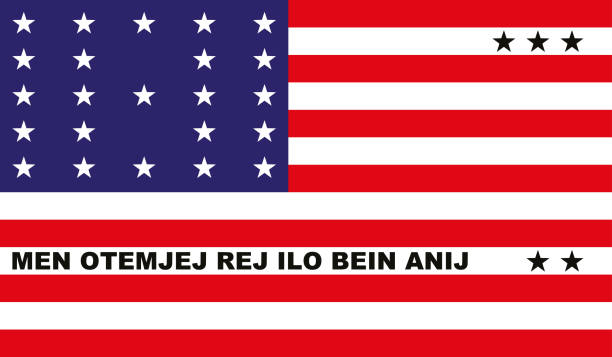 Highly Detailed Flag Of Bikini Atoll - Bikini Atoll Flag High Detail - Vector of Bikini Atoll flag. EPS, Vector Highly Detailed Flag Of Bikini Atoll - Bikini Atoll Flag High Detail - National flag Bikini Atoll - Vector Bikini Atoll flag, Bikini Atoll flag illustration, National flag of Bikini Atoll, Vector of Bikini Atoll flag. EPS, Vector, Bikini Atoll bikini atoll stock illustrations