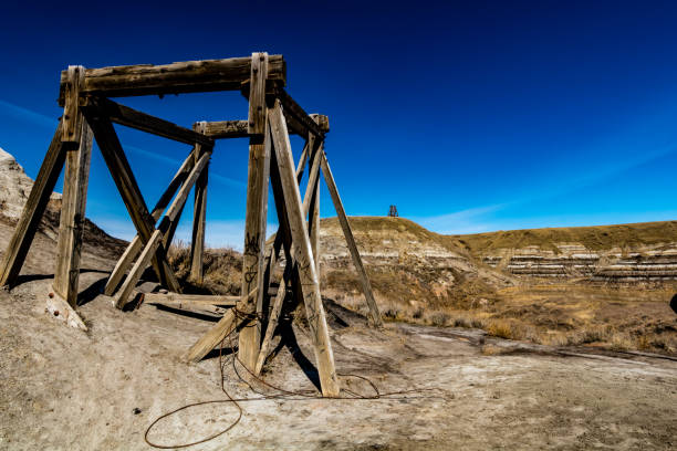istock Abandoned Star Mine high on a hill. Drumheller, Alberta, Canada 1309088487