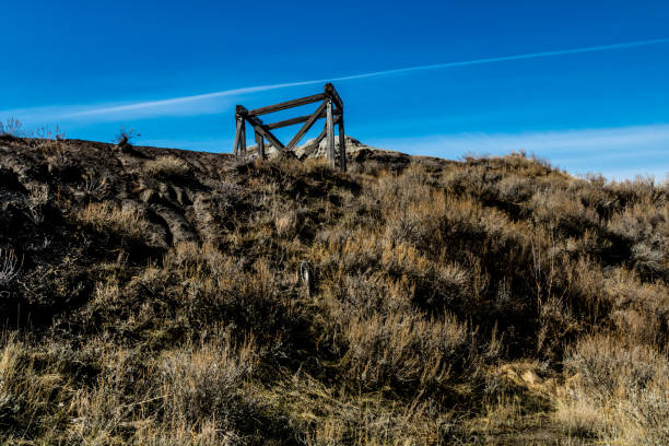 istock Abandoned Star Mine high on a hill. Drumheller, Alberta, Canada 1309088551