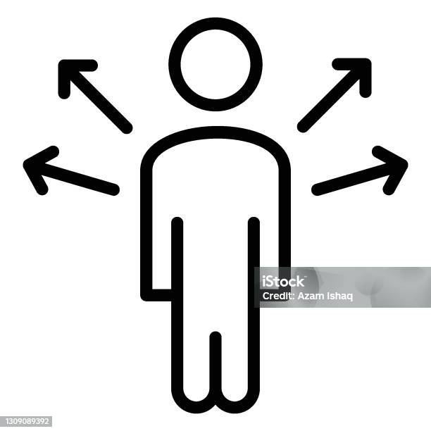 Multiderectional Symbol Career Opportunities Concept Hrm Symbol On White Background Employee ...