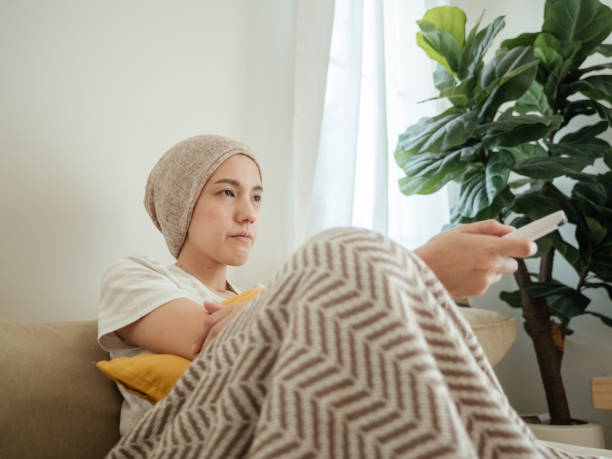 istock Female cancer patient conquering adversity 1309091743