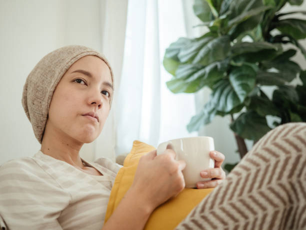 istock Female cancer patient conquering adversity 1309092282