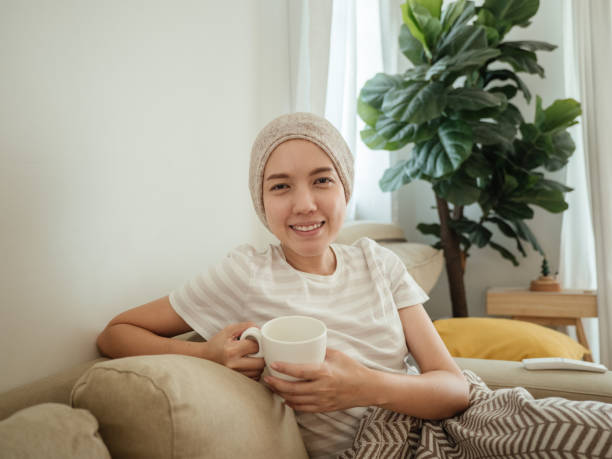 istock Female cancer patient conquering adversity 1309092307