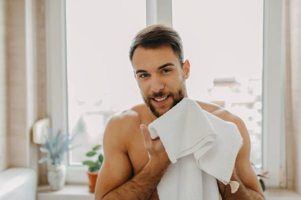 istock Beautiful young man getting ready in the morning 1309092665