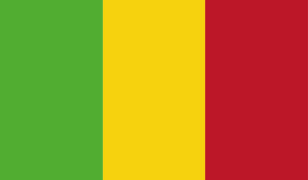 illustrations, cliparts, dessins animés et icônes de drapeau très détaillé du mali - drapeau malien haut détail - drapeau national mali - vecteur du drapeau malien, eps, vecteur - mali