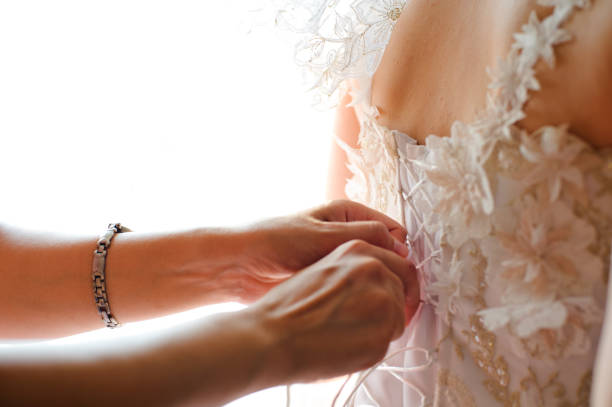 istock White wedding dress. 1309103847