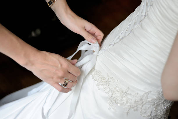 istock White wedding dress. 1309104088
