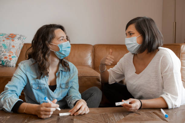 istock Negative result for Coronavirus in a home antigen test. 1309104209