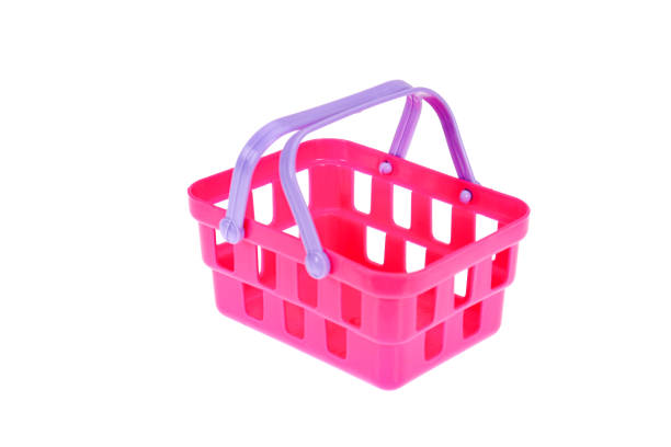 istock An empty toy grocery basket. On a white background, isolated 1309105766