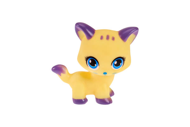istock A small toy cat. On a white background, isolated 1309105782