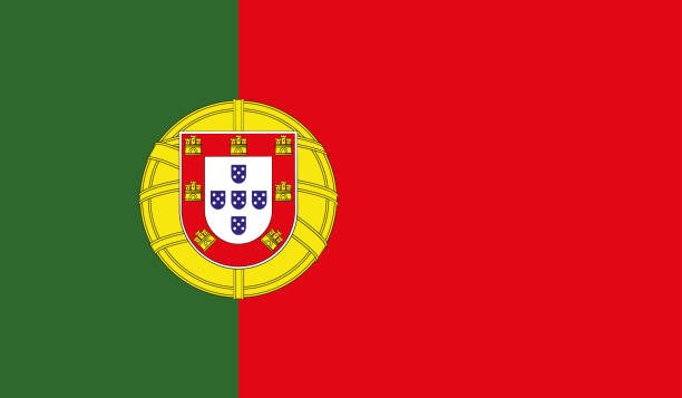 ilustrações de stock, clip art, desenhos animados e ícones de highly detailed flag of portugal - portugal flag high detail - national flag portugal - vector of portugal flag, eps, vector - portugal bandeira