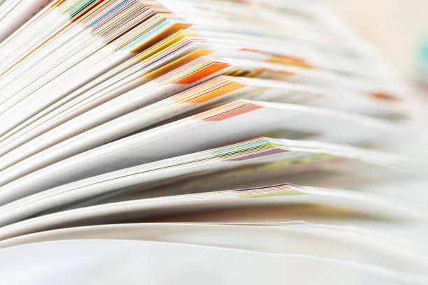 istock Colorful book page with blurred background 1309117648