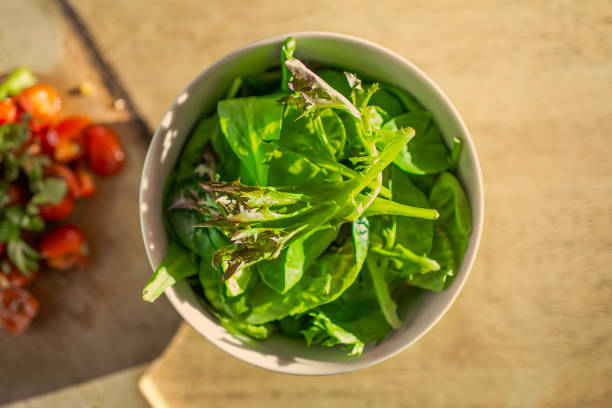 Fresh salad. Heatly eating.