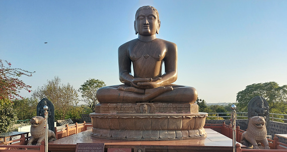 Buddha statue at a indian Buddhist temple