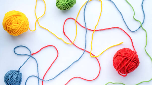 istock Balls of yarn composition 1309124152
