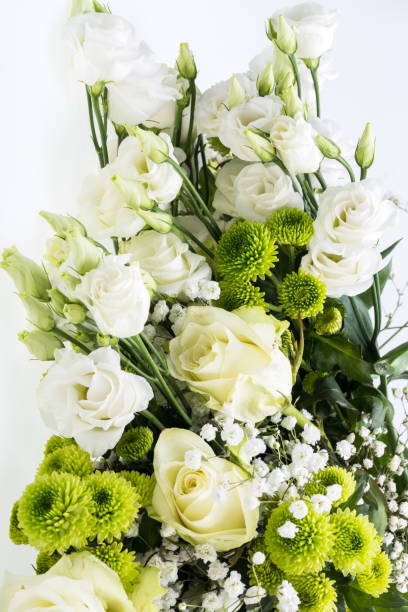 istock Close up of white roses 1309125492
