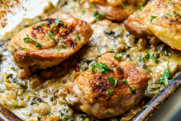 180+ Cream Chicken Thighs Stock Photos, Pictures & Royalty-Free Images