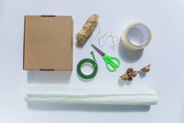istock packing gift box with wrapping paper 1309129790