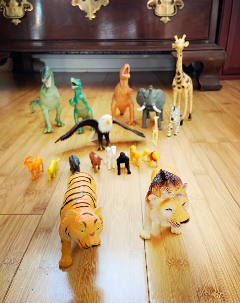 istock Wild Toy Animals on the Floor 1309133404