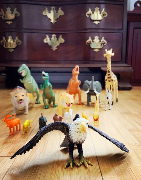 istock Wild Toy Animals on Floor 1309133590