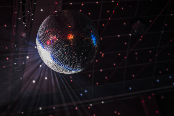 istock Disco ball. Mirror tiles. Bright lights. Clubbing. 1309133875