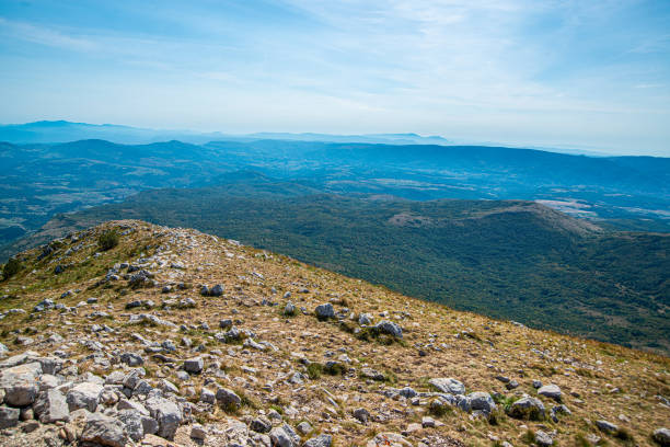 Amazing mountain Rtanj with mysterious myth about pyramids and healing herbs, natural beauty of the Serbia