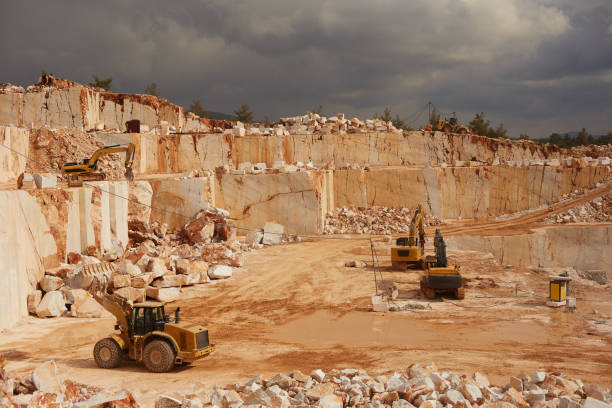 istock Heavy Machinery in Marble Quarry 1309142854