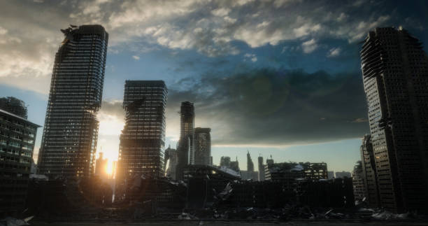 istock Post Apocalyptic Urban Landscape (Dusk/Dawn) 1309144248