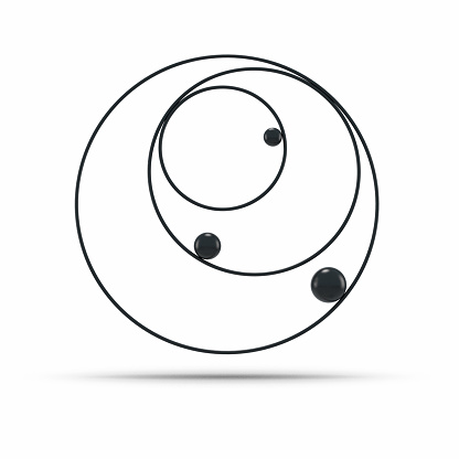 OM symbol isolated on white background