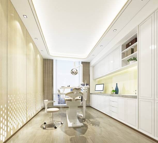 istock 3d render of dentist room, treatment room 1309150839