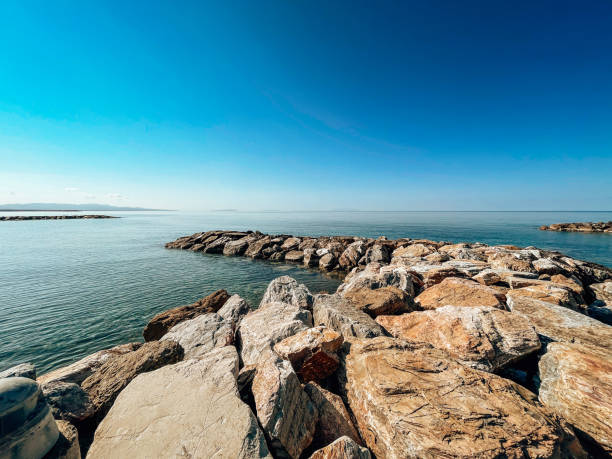 rocky coastline in italy