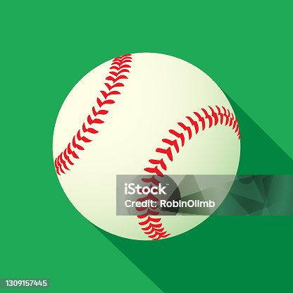 istock Green Baseball icon 1309157445