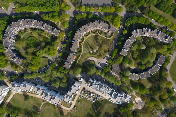 istock Curvy Apartment Buildings from Above 1309157531