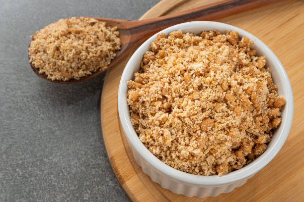 istock Bowl with Brazilian farofa with soy protein. 1309198218