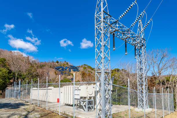 istock Solar panels and power generation facilities installed on mountain slopes 1309201555
