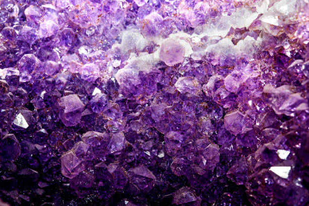 istock Amethyst gemstone, view into a big druse 1309215945