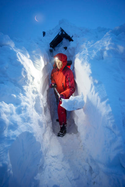istock hut in Nepal covered by a blizzard 1309219749