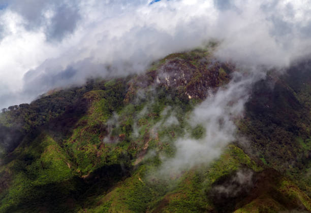istock Mountain top cloud beauty sky view fog peak 1309219980
