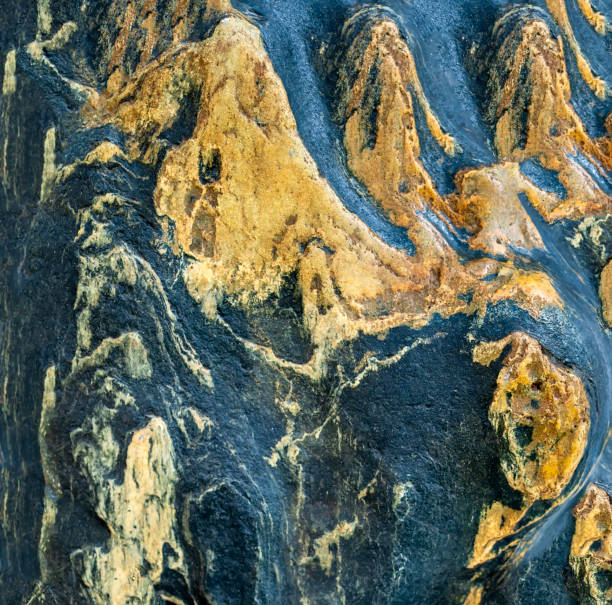 istock Stoneware with abstract shapes from the crystallization of volcanic rock 1309222587