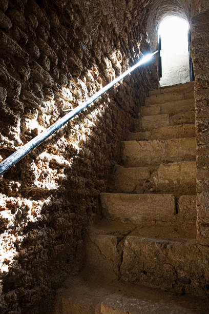 istock Old stone underground stairway in ancient ottoman fort 1309224017
