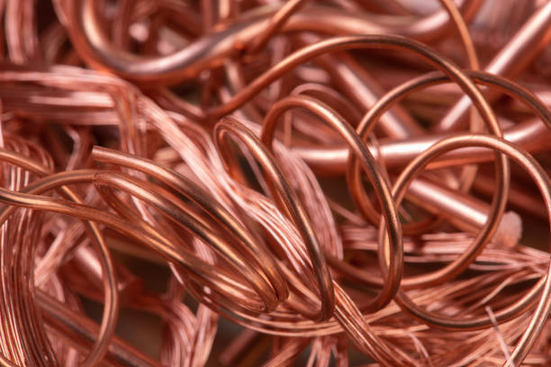 istock Scrap of copper wire raw materials 1309224977
