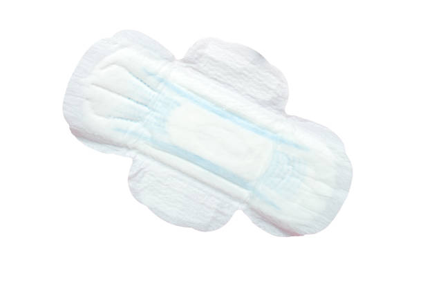 istock Sanitary pad isolated on white background. Beauty and hygiene concept. 1309231013