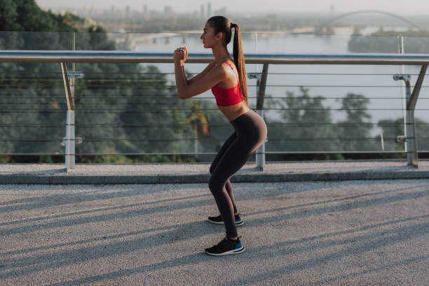 istock Girl doing sport outdoors in the morning 1309237519