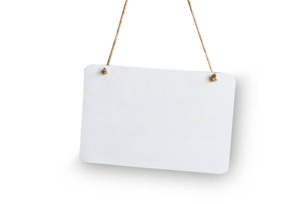 istock White blank sign isolated white background 1309240027