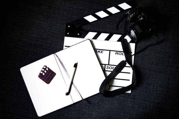 istock Slate Film Notebook And Camera 1309245875