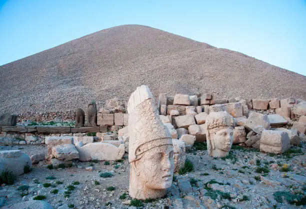 The mount Nemrut is listed as UNESCO World Heritage. Adiyaman, Turkey.