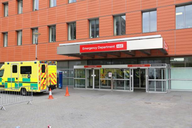 Emergency Department A&E of Royal London Hospital in the UK. RLH is part of Barts Health NHS Trust.