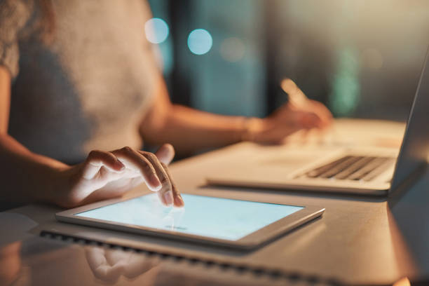 istock Managing her entire business with technology 1309255335
