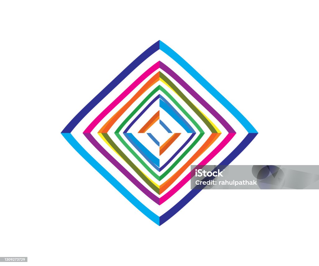 Creativity Design Square Abstract Artistic Creative Colorful Square Stock Illustration ...