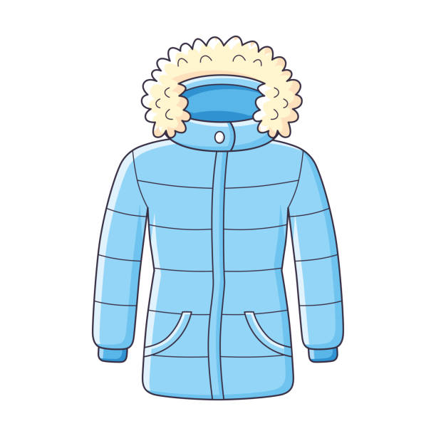 Winter Coat, Vector, Cartoon - iStock